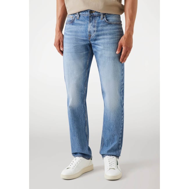 Jean Slim Imprimé Angels bleu <span itemprop=