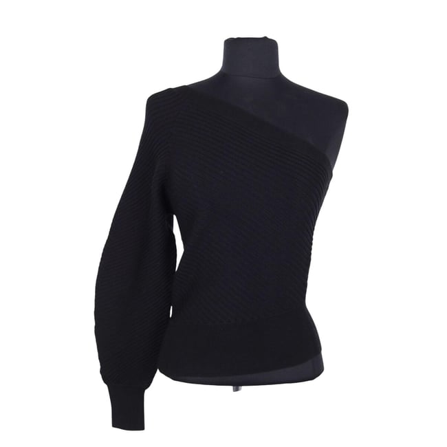 Top asymétrique - Très Bon État noir <span itemprop=