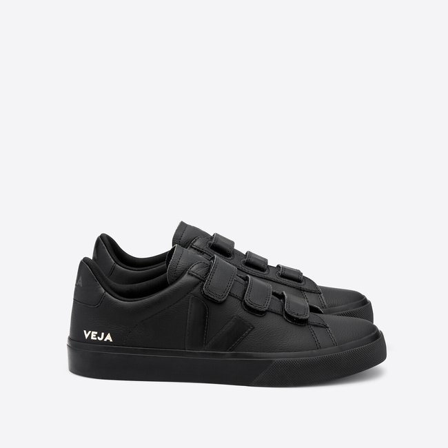 Кеды из кожи Recife Logo черный VEJA