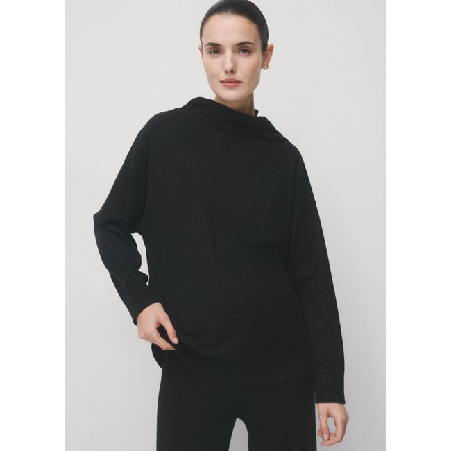 Pull-over col montant froncé - MANGO
