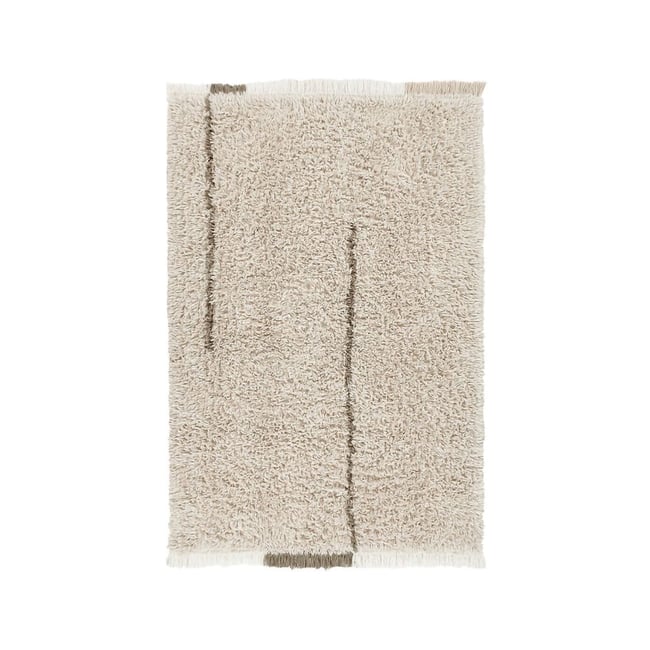 Tapis Lainable Rectangulaire Winter Calm FREE YOUR SOUL Couleur gris <span itemprop=