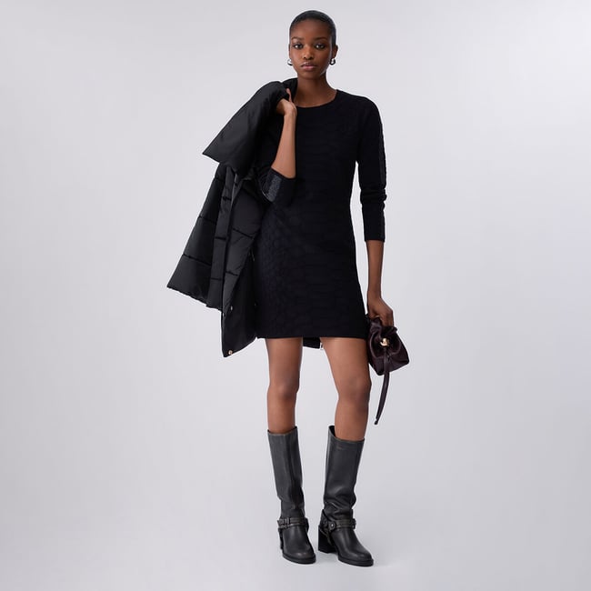 Robe courte en maille jacquard - LIU JO