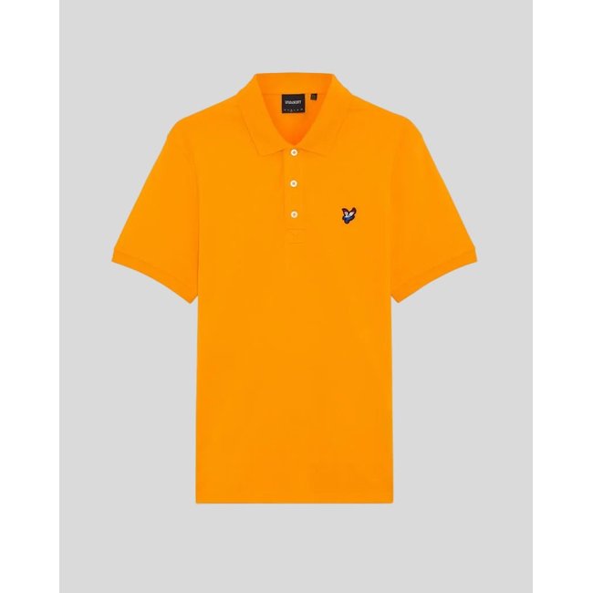 Polo à motif d'aigle néerlandais orange vif <span itemprop=