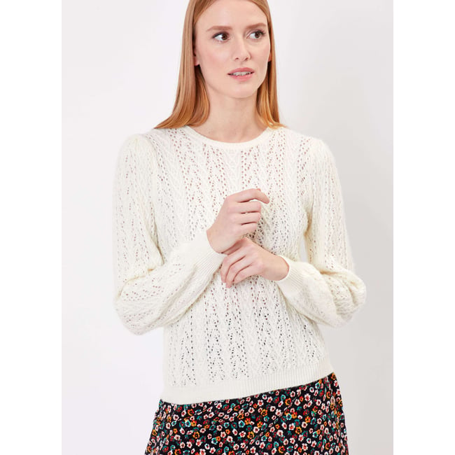 Pull maille fantaisie uni IZE - PRINCESSE NOMADE