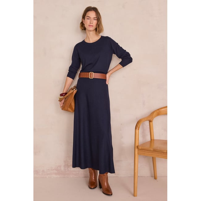 Jupe en maille OCTAVE bleu <span itemprop=