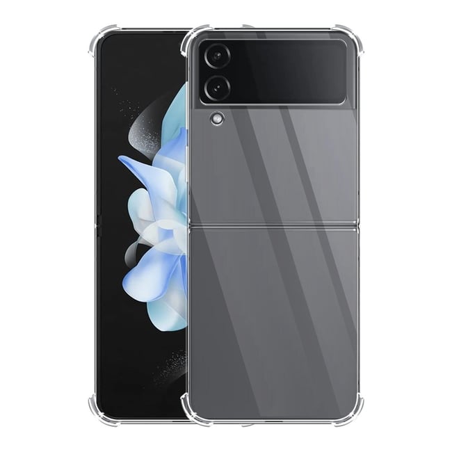 Coque souple renforcée Galaxy Z Flip 4 transparent <span itemprop=