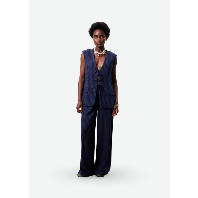Pantalon TORREA bleu marine <span itemprop=