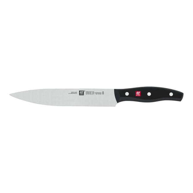 Couteau à Trancher Twin Pollux 20 cm argent et noir <span itemprop=