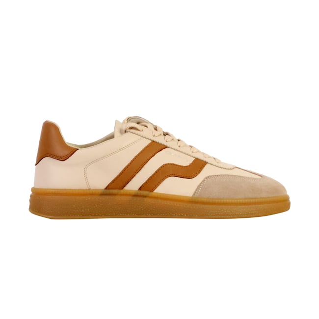Basket Cuir Cuzmo beige nature <span itemprop=