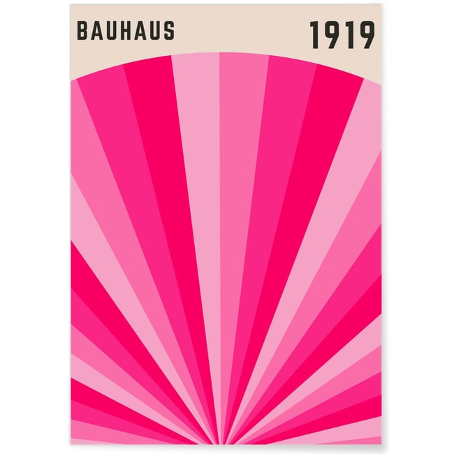 Affiche Bauhaus 20 Couleur blanc <span itemprop=