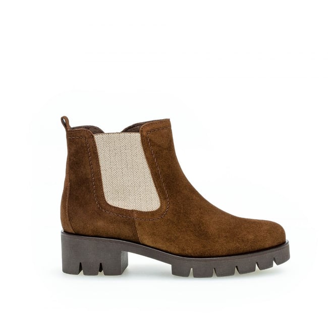 Bottines en suède à talon décroché - GABOR