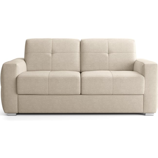 Canapé capitonné convertible 3 places en tissu chenille - ouverture express - CASSIAN - HOMIFAB