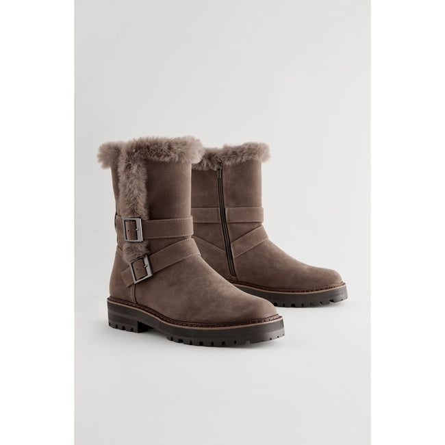 Bottines marron mink <span itemprop=