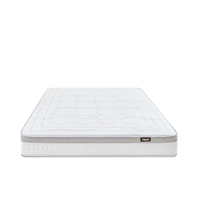 Matelas Hybride 28 cm CONCORDE II - 90x190 cm Couleur blanc <span itemprop=