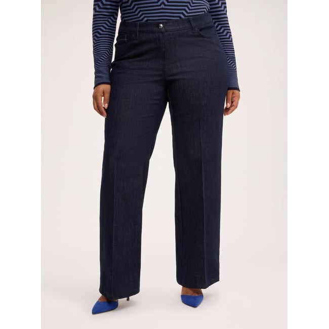 Jean Straight lavage rinse bleu <span itemprop=