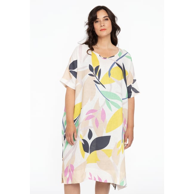Robe avec poches blanc <span itemprop=