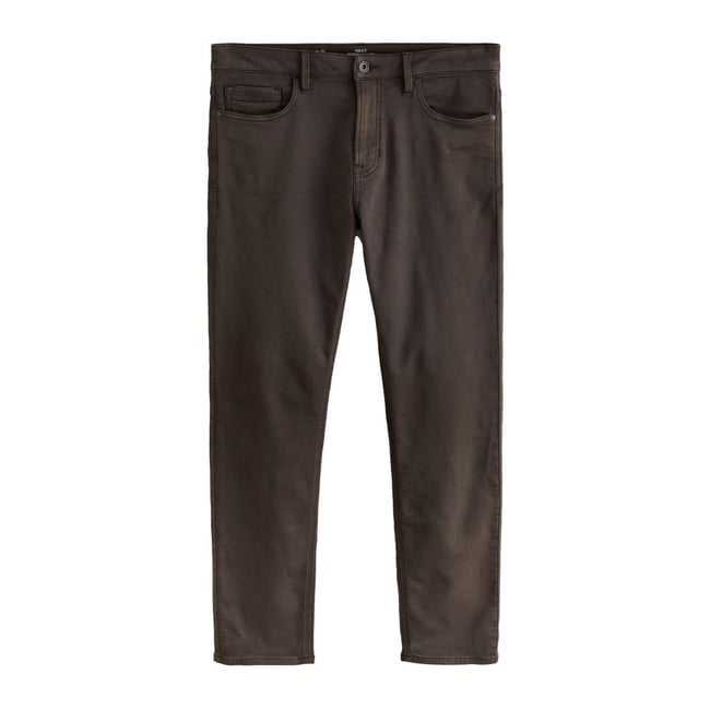 Jean confort stretch marron <span itemprop=