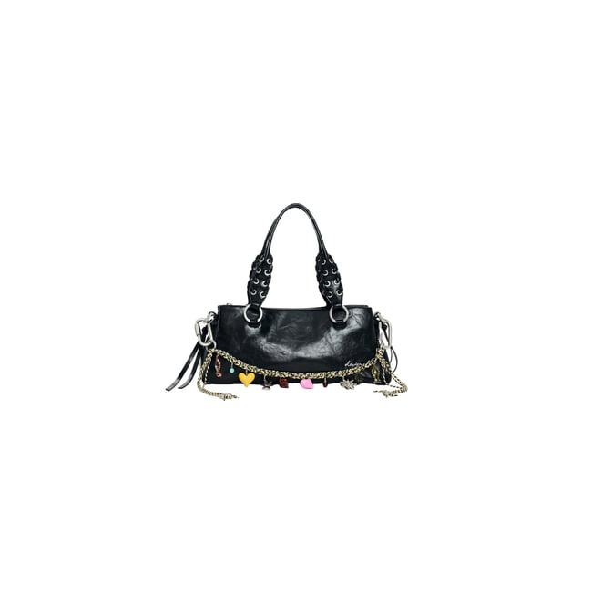 petit sac clouté noir <span itemprop=