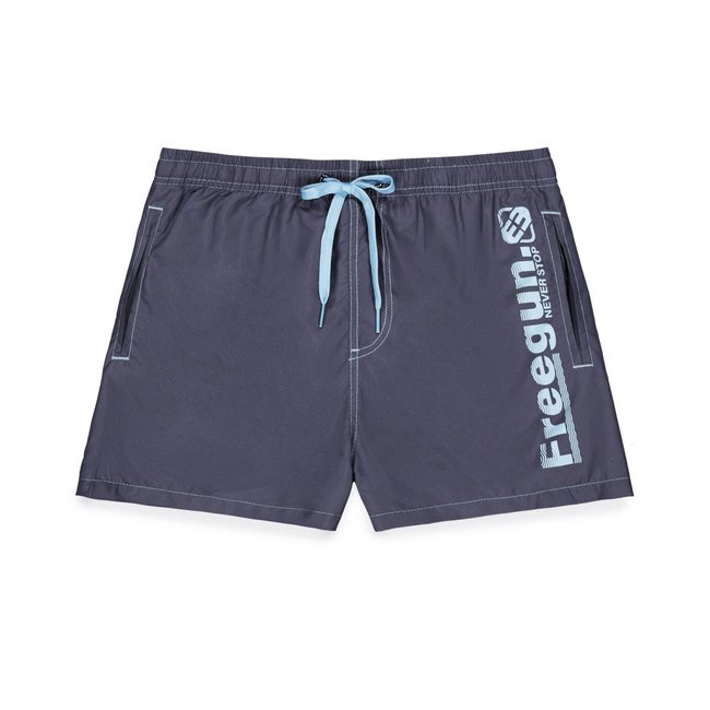 Maillot de Bain Short Microfibre bleu/gris <span itemprop=