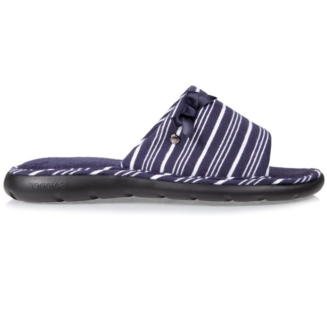 Chaussons Mules ouvertes bleu <span itemprop=