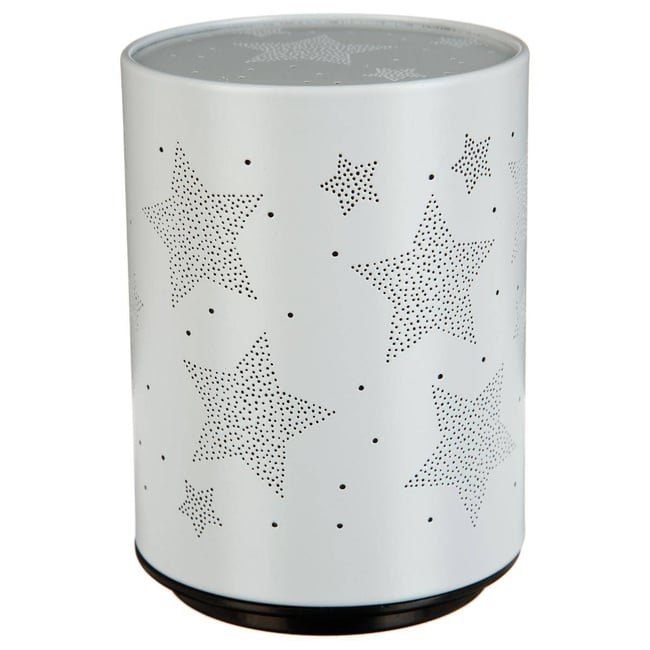 Veilleuse enfant LED PUSH gris étoiles <span itemprop=