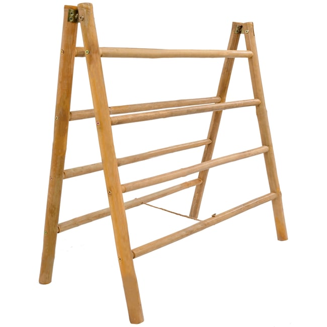 Nordlys - Porte Serviette Pliable en Bois de Bambou Massif Couleur v002230 <span itemprop=