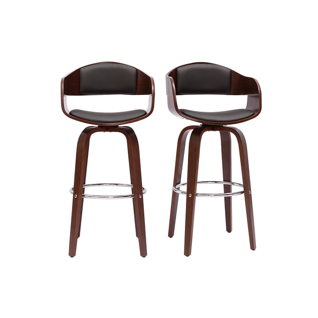 Tabourets de bar scandinaves pivotants 360° H65 cm (lot de 2) GAO - MILIBOO
