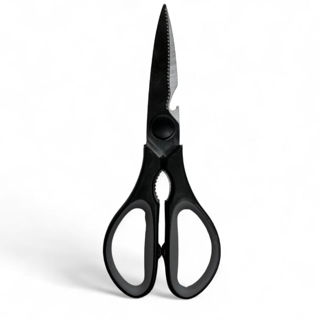 Ciseaux multifonctions en inox KITCHEN noir <span itemprop=