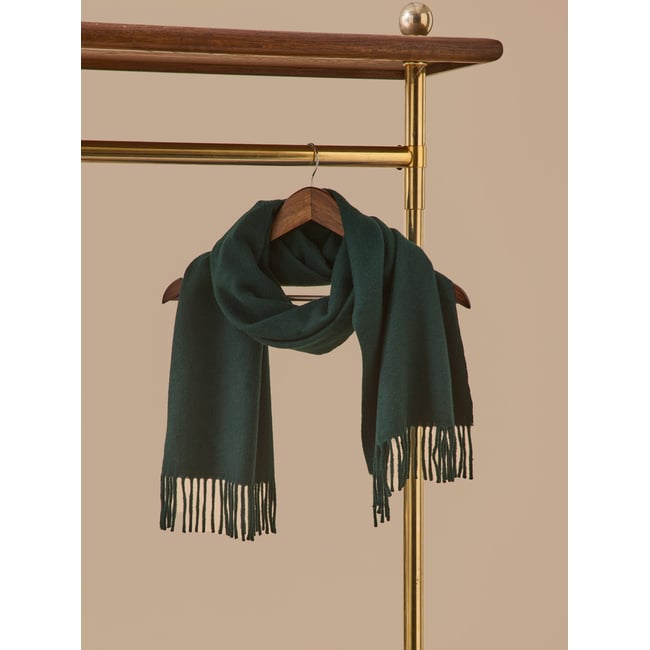Écharpe laine  made in France* vert anglais <span itemprop=