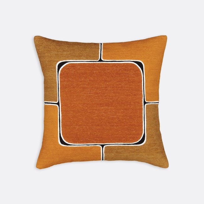 Capa de almofada 45x45 cm, em algodão, Biaco multicolor <span itemprop=