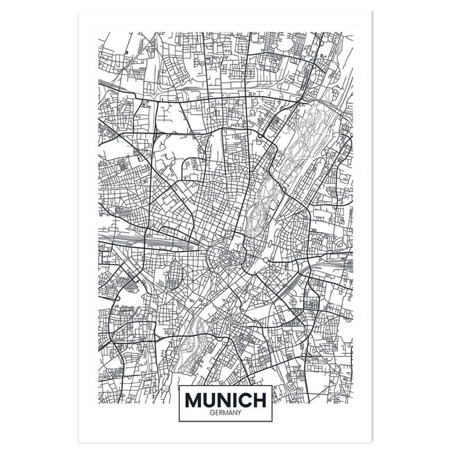 Affiche graphique munich germany - HEXOA