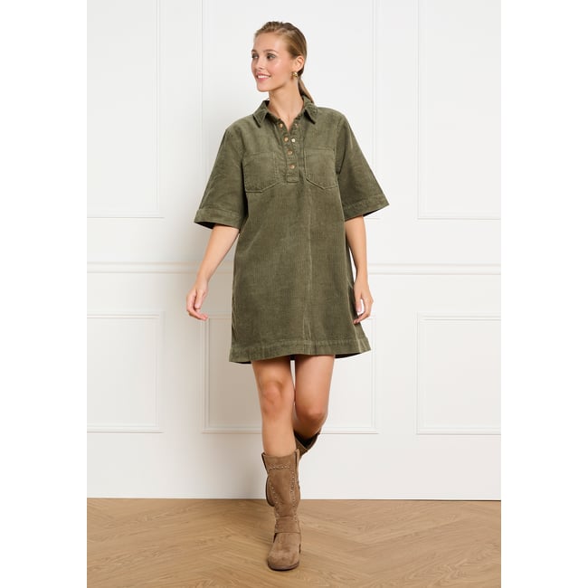 Robe courte en velours côtelé - LOLALIZA