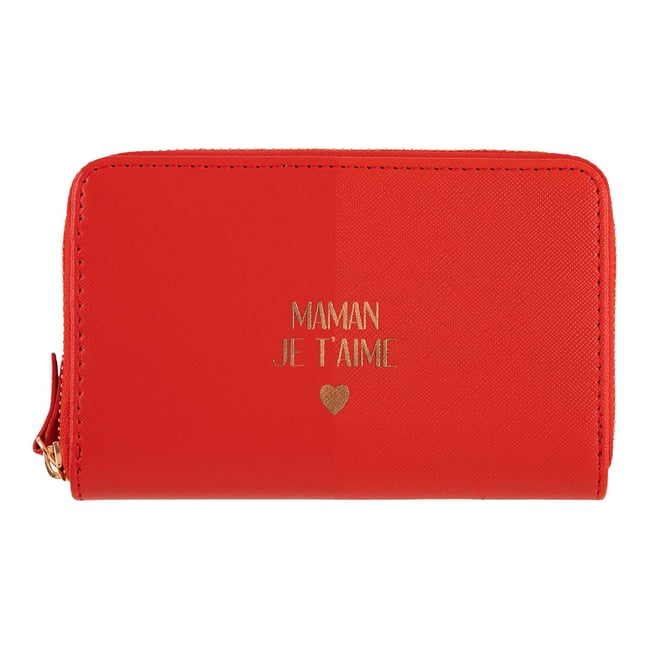 Porte-monnaie Draeger Maman Cool - Porte-monnaie Coton Coloré 12.9x9.5cm