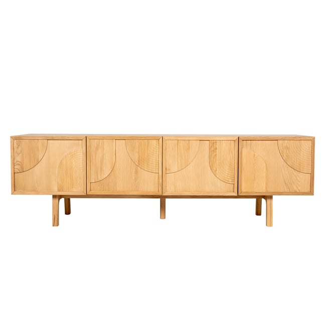 Meuble télé 180cm chêne Couleur naturel <span itemprop=