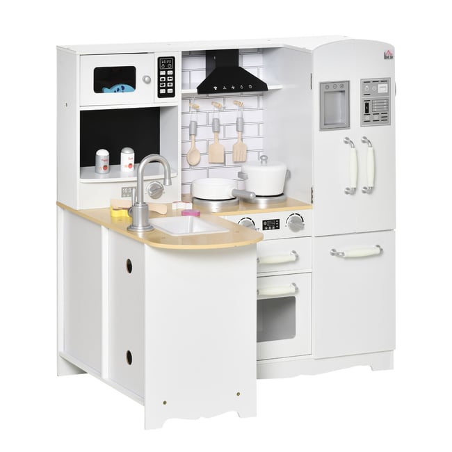 Ensemble de cuisine pour enfants MDF Blanc blanc <span itemprop=