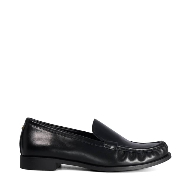 Mocassins à bout froncé - GRATES black-leather <span itemprop=