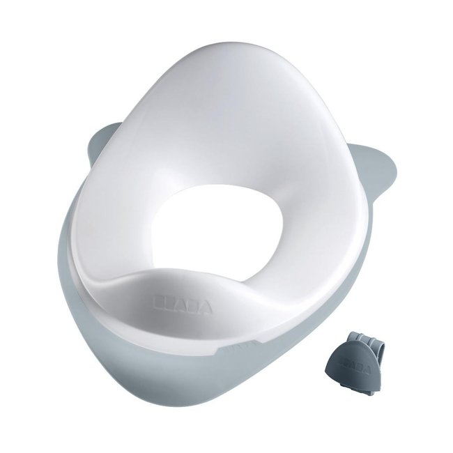 Réducteur de toilette blanc, gris <span itemprop=