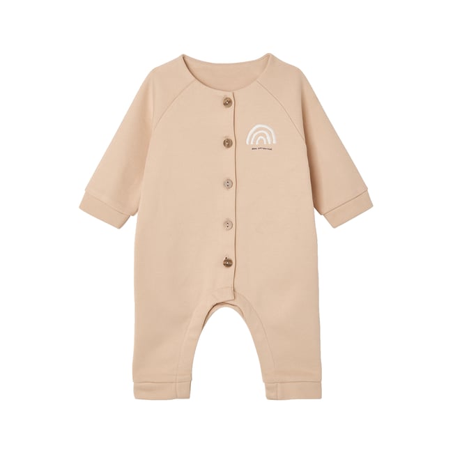 Combinaison manches longues beige <span itemprop=