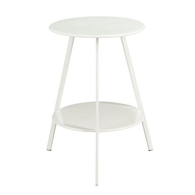 Table d'appoint extérieure Seatle Blanc Couleur blanc <span itemprop=