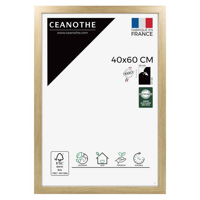 Cadre Photo Design 40x60 Cm Bois Reconstitué Fsc ETERNEL - CEANOTHE
