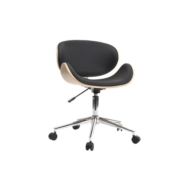 Chaise de bureau design à roulettes WALNUT - MILIBOO