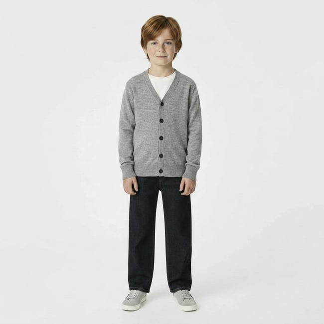 Cardigan  - Très bon état gris <span itemprop=