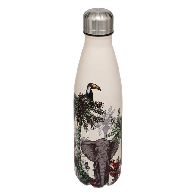 Bouteille isotherme 0,5L tropical Couleur multicolore <span itemprop=