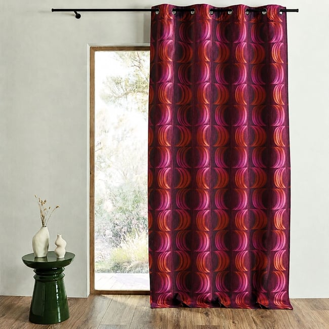 Rideau en Jacquard à Imprimés 