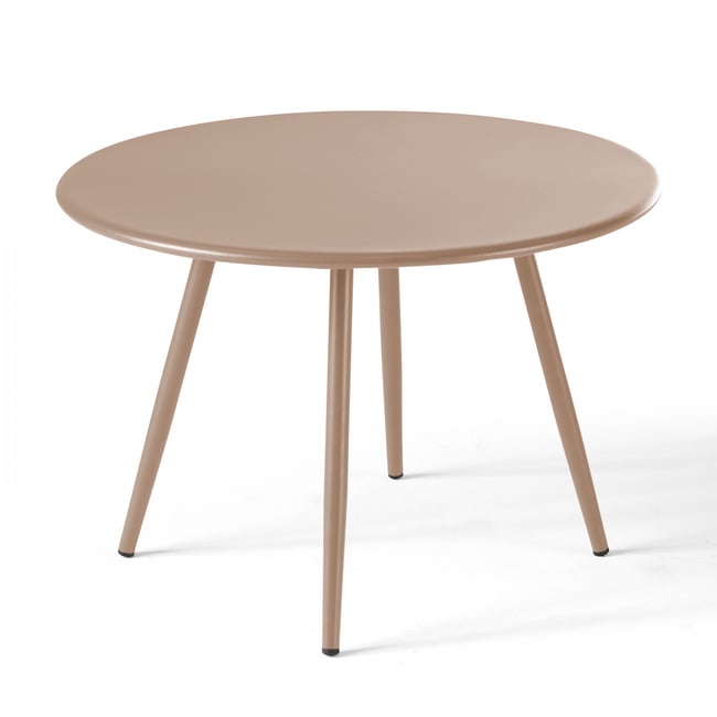 Table basse en métal ronde, diamètre 40 cm, PALAVAS - OVIALA