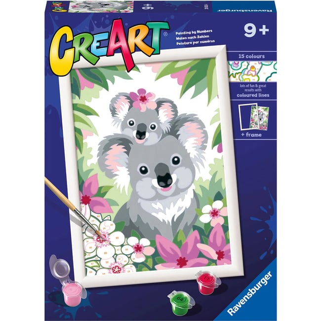 Peinture par numéros Maman Koala et bébé v019845 <span itemprop=