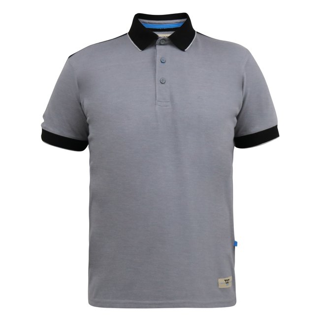 Polo PRINSTEAD gris / noir <span itemprop=
