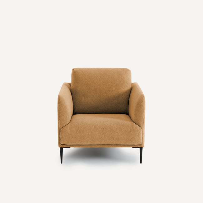 Sillón de chenilla reciclada, OSCAR, diseño de Emmanuel Gallina - AM.PM X EMMANUEL GALLINA