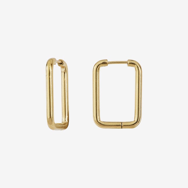 Boucles d'oreilles créoles petit modèle doré  simon doré <span itemprop=