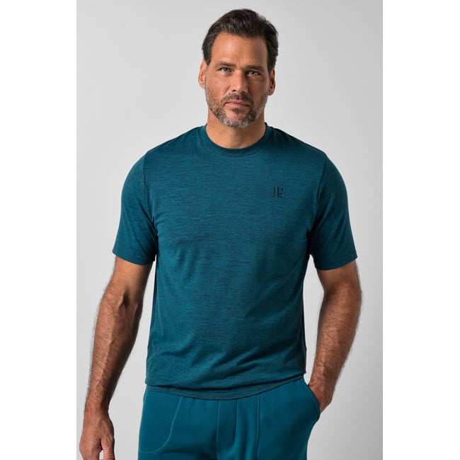 T-shirt, coupe ajustée au niveau du ventre pétrol <span itemprop=